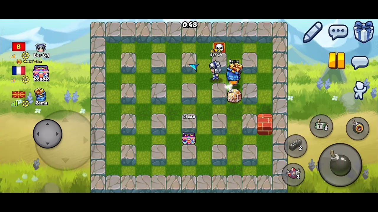 Bomber friends Mini Game 6 2 vs 1