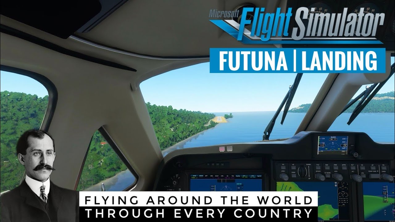 Landing at Pointe Vele Airport in Futuna, Wallis and Futuna | Microsoft Flight Simulator 2020