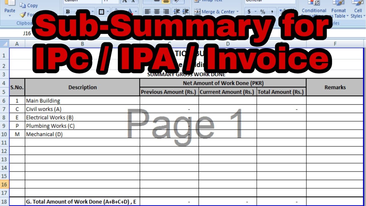 Construction Running Application | Bills: Intro & Basics of Billing [Summary]