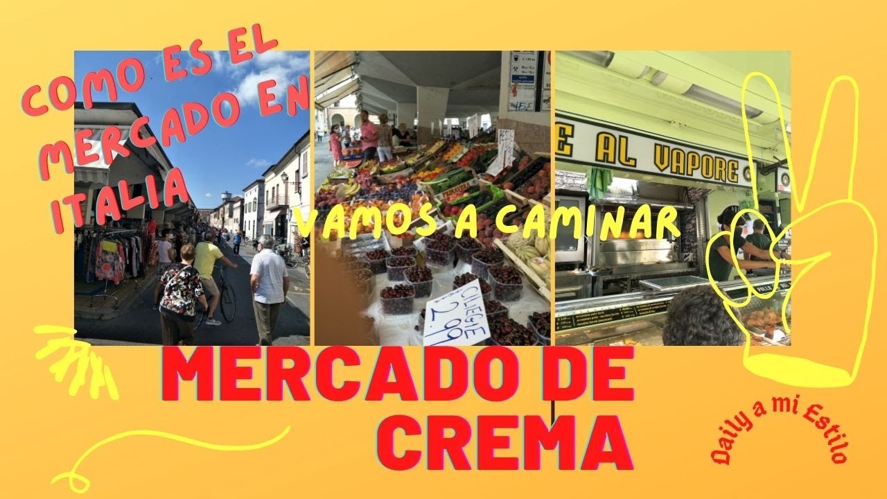 #Vlog Vamos a conocer el Mercado de la ciudad de Crema #dailyamiestilo #italia