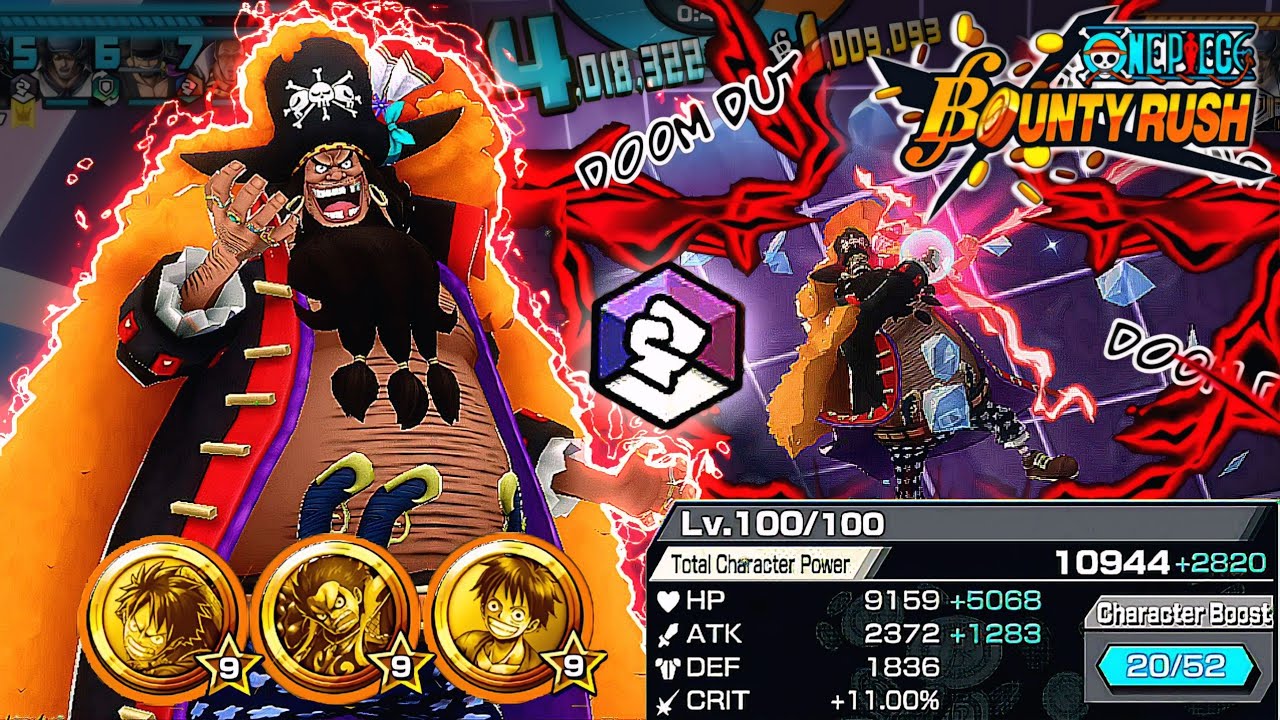 BLACKBEARD V2 LEVEL 100 !! GAMEPLAY TERLALU OP INI CHAR || ONE PIECE BOUNTY RUSH