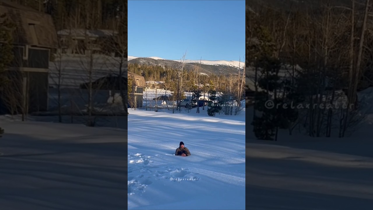Funny things in winter #asmr #satisfying  #funny #odlysatisfying #snow #ice #fyp