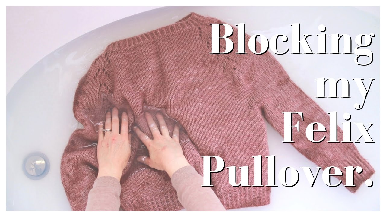 COZY VLOG: How I block my sweaters +  something ・•SPECKLED•・.