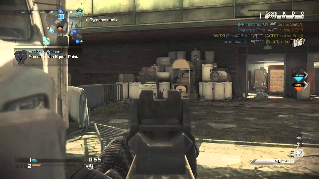 Call of Duty Ghosts Blitz Spawn Trap on Strikezone [239-2] Gameplay