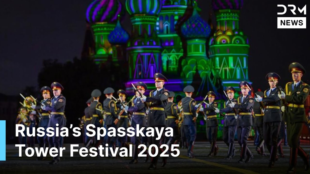 Watch: Russia’s Spasskaya Tower Festival 2025 | Stunning Foreign Military Bands at Red Square | AQ1E