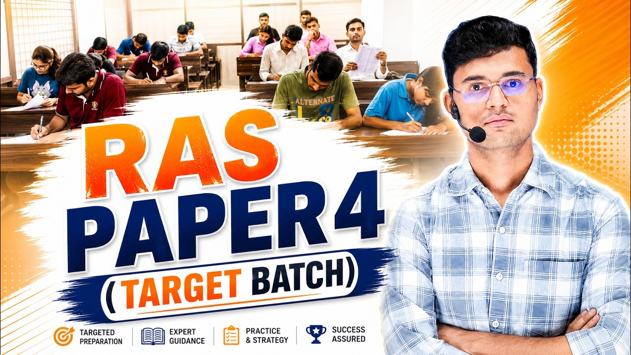 Target Batch - RAS Mains Paper 4 Classes and Test series | Connect Civils