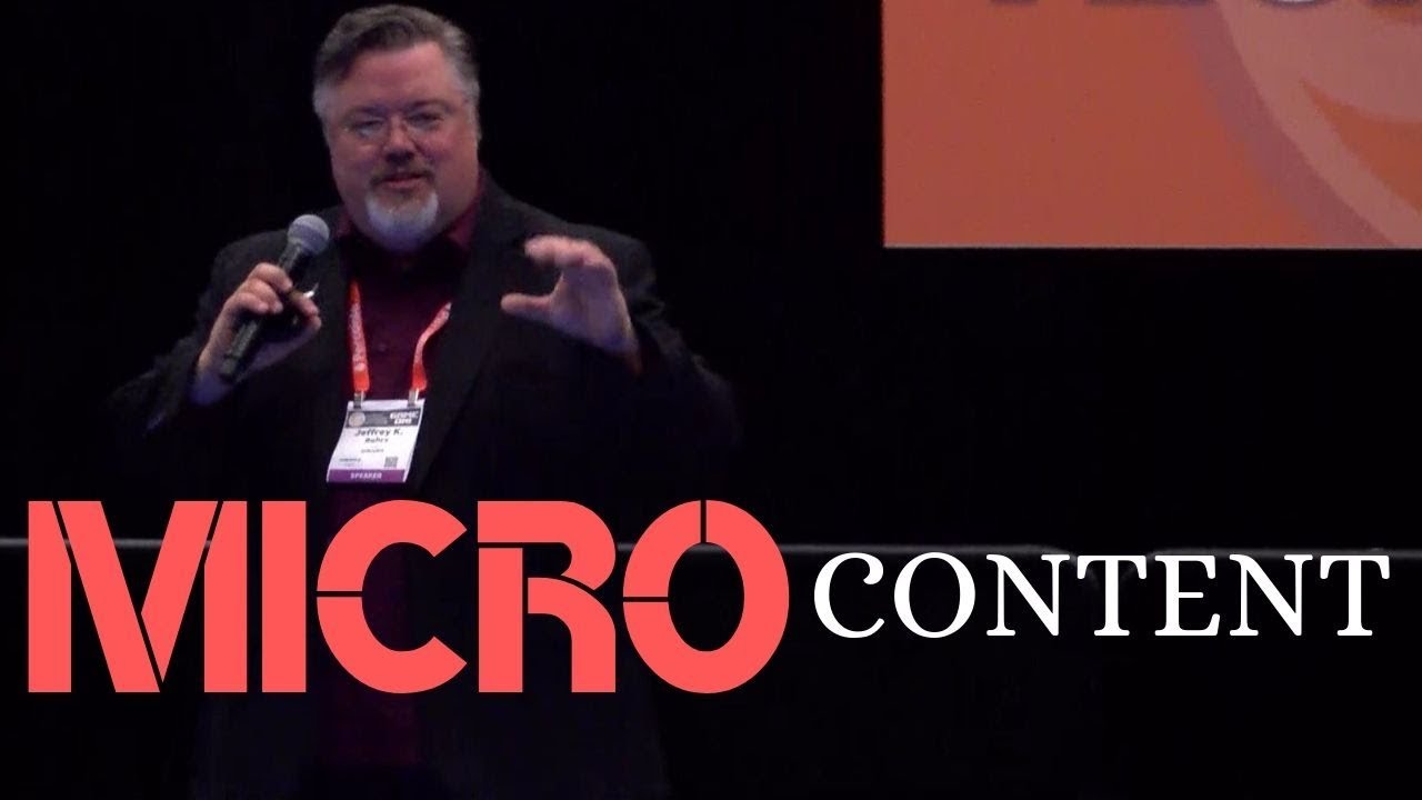 #CMWorld 2018 - How AI Services are Creating a Need for Microcontent - Jeff Rohrs