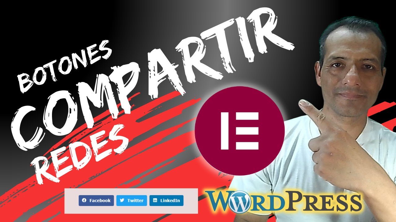 🔵🟣↗ Configura los botones para COMPARTIR en tus redes sociales en ELEMENTOR y WordPress | Juan Lima