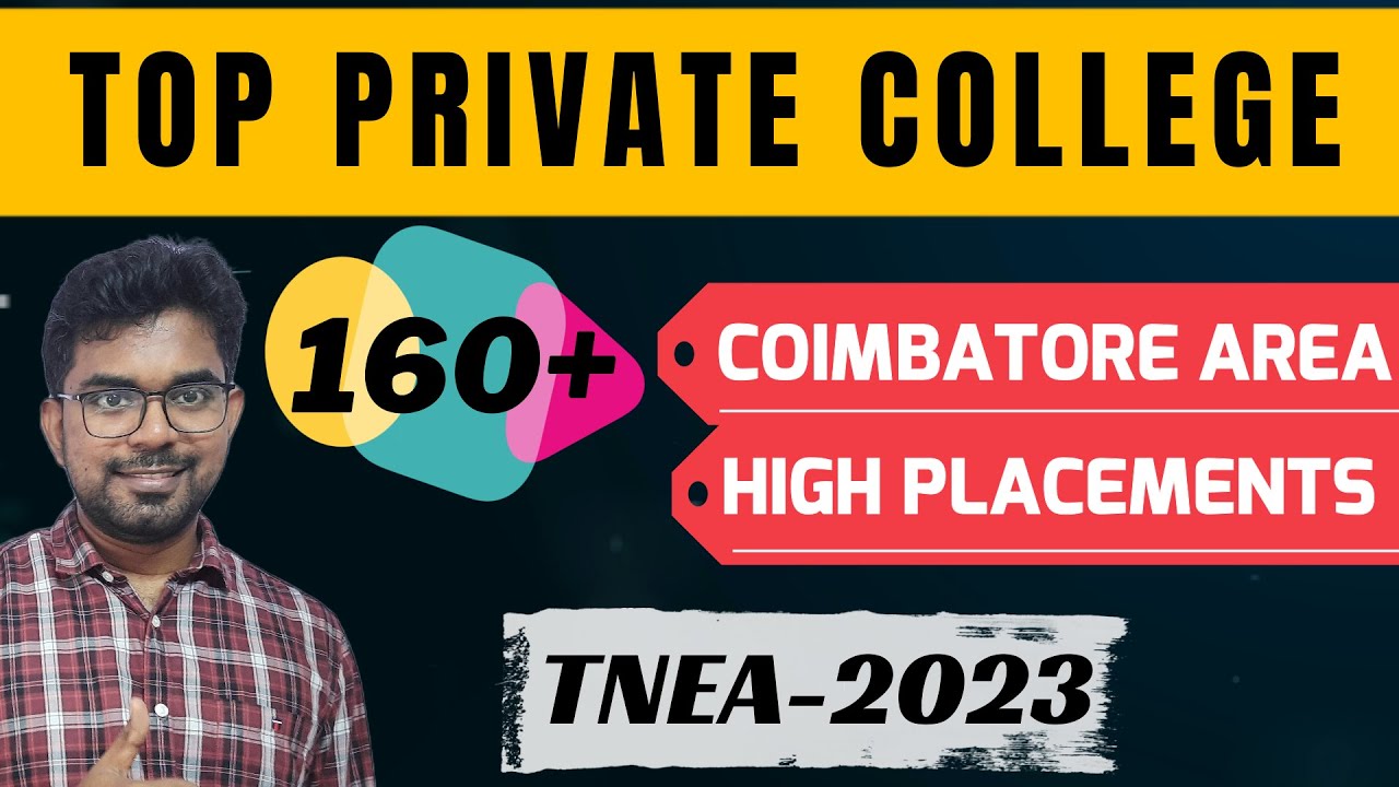 Top private colleges in Coimbatore area | 160 to 195 BC Cutoff | TNEA 2023