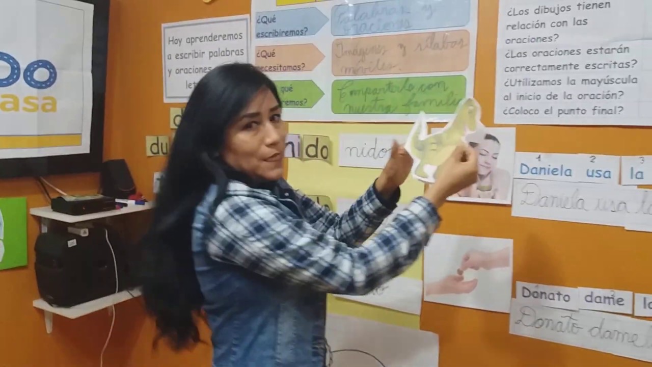 SESION DE COMUNICACIÒN PARA PRIMER GRADO: ESCRIBIMOS TEXTOS CON PALABRAS QUE TENGAN LA LETRA 