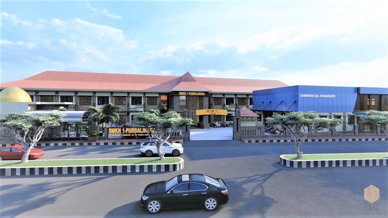 ANIMASI MASTERPLAN SMK NEGERI 1 PURBALINGGA JAWA TENGAH