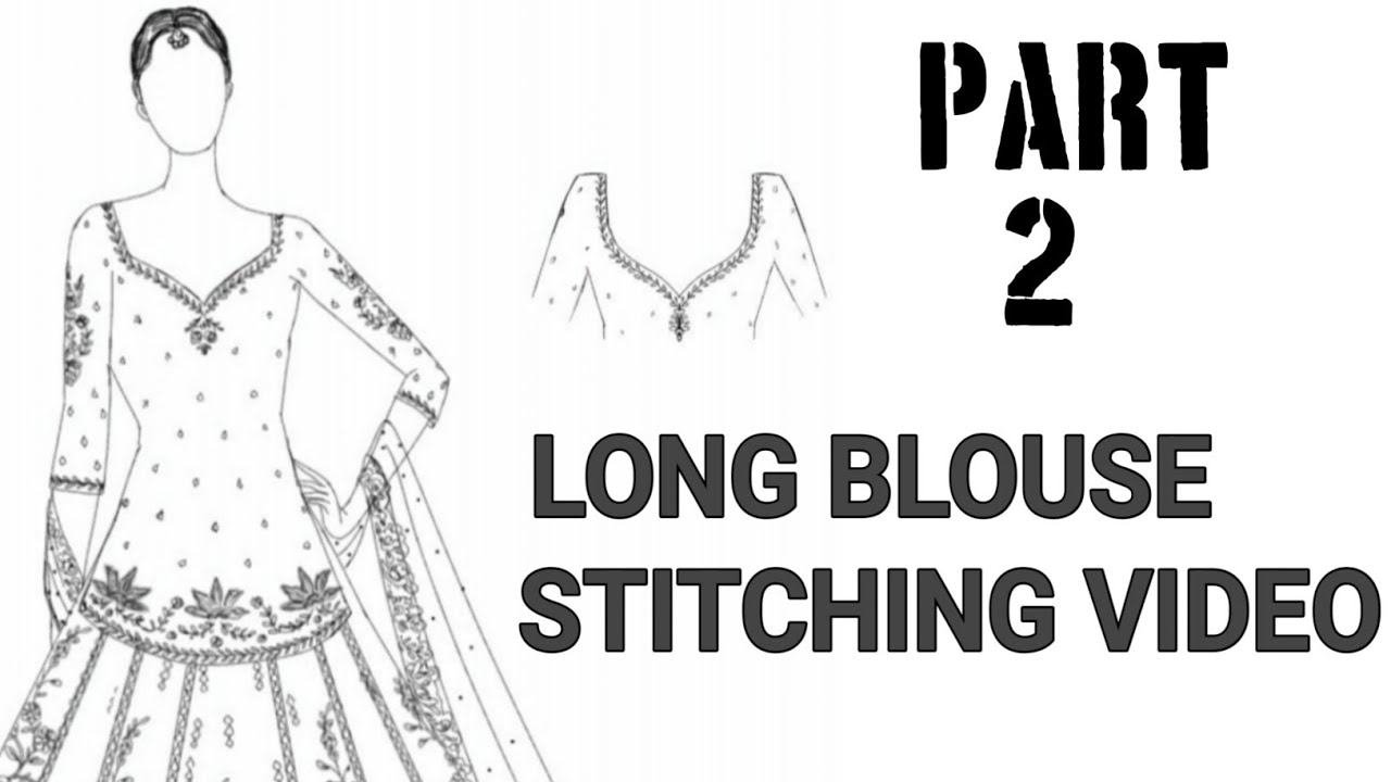 Long Blouse Cutting And Stitching| Long Blouse Stitching Full Tutorial 