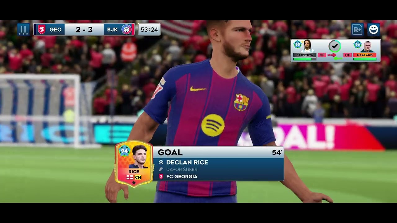 Dls 26 live match gameplay #mobilegame #football 