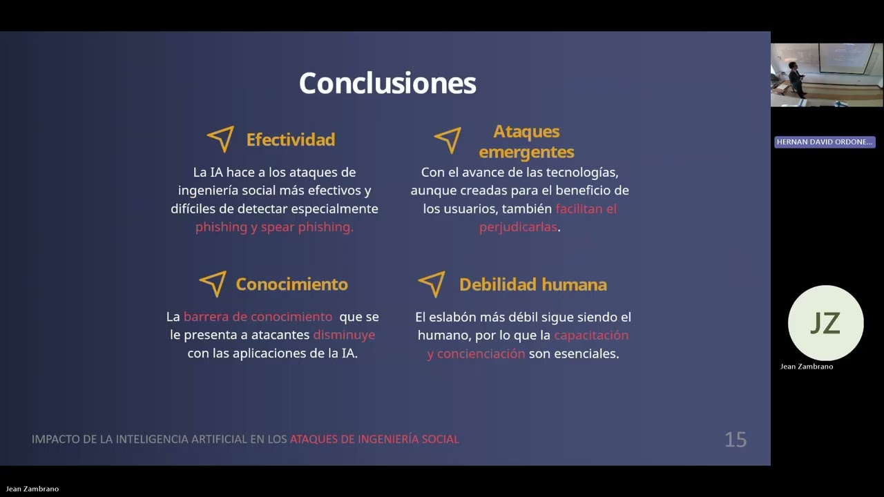 Tema: Herramientas de ciberseguridad defensiva y ofensiva usando IA aplicado a la ingeniería social
