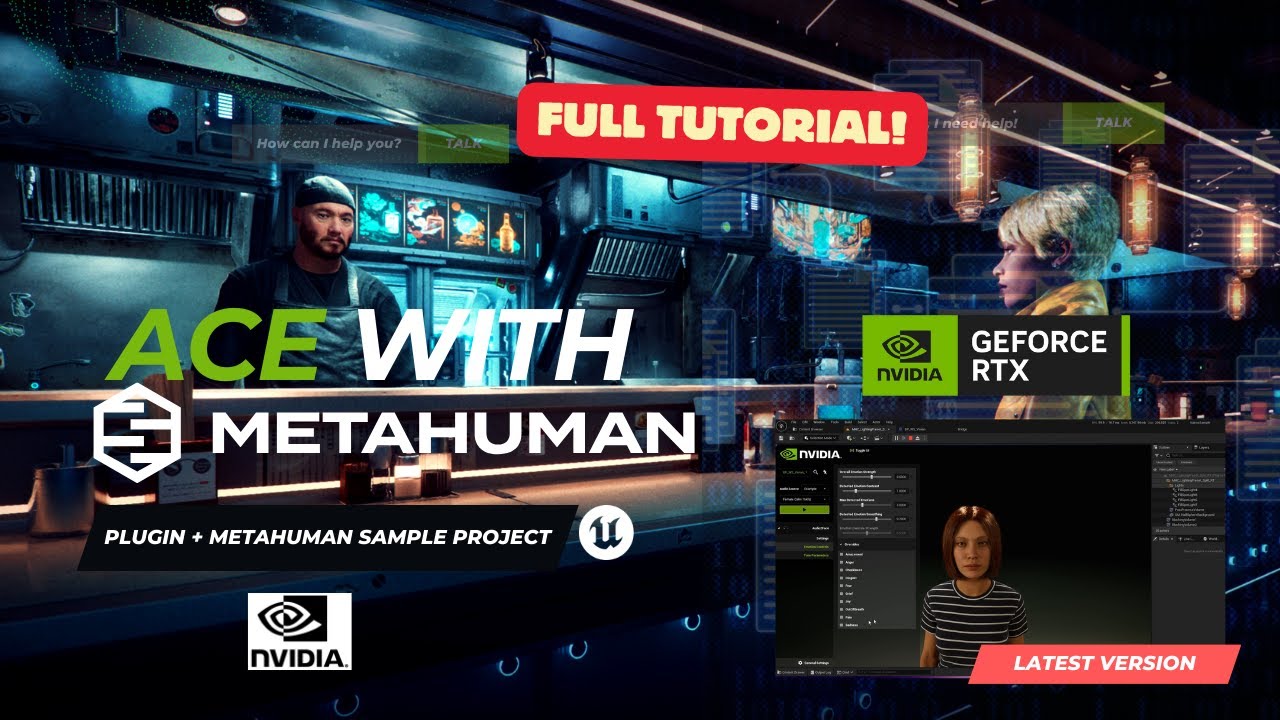 How to install and use Nvidia ACE plugin with custom Metahuman character