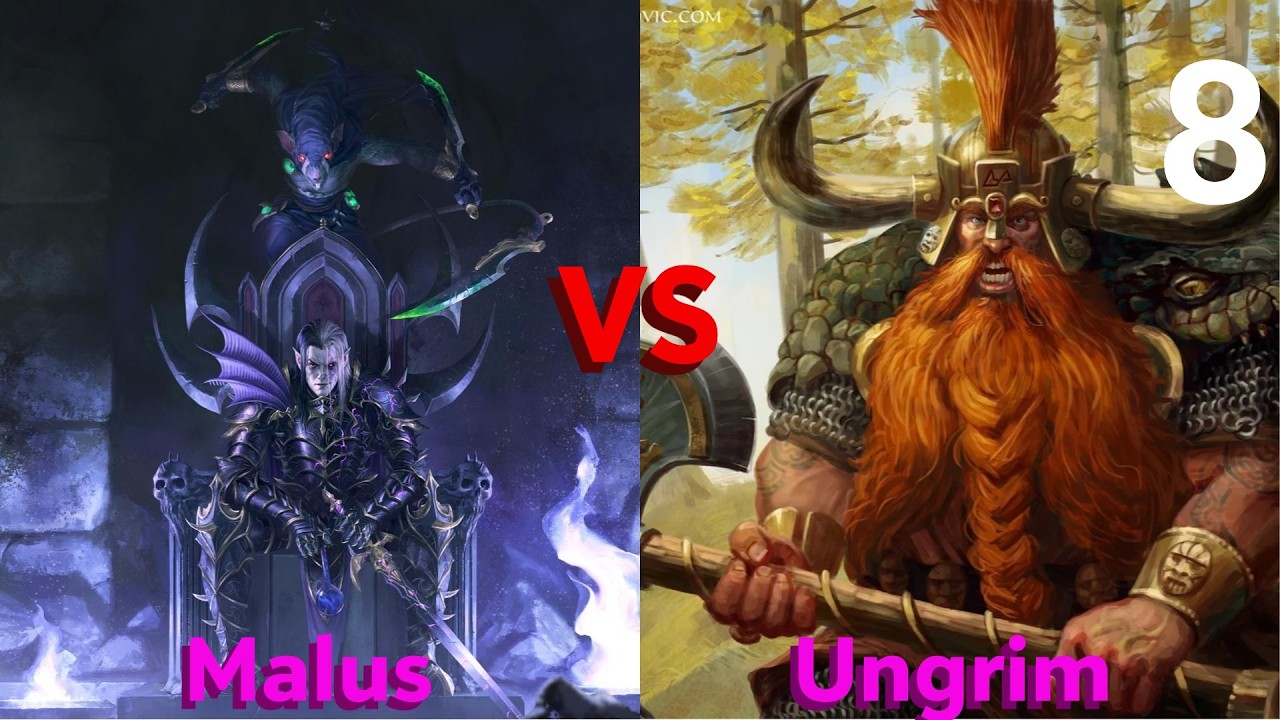 Warhammer 3 Total War - Campagne PVP 1VS1 - Malus Darkblade VS Ungrim Ironfist #8 et Fin.