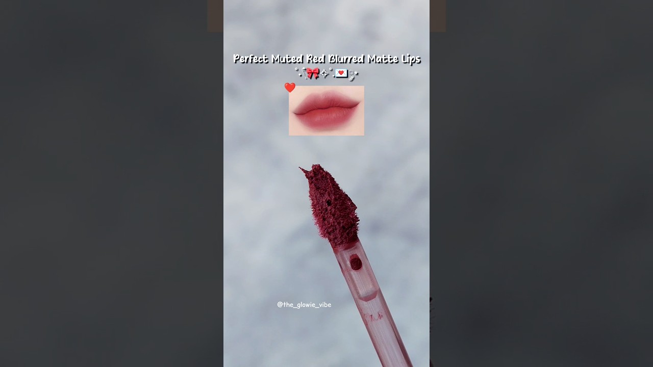 Muted Red Korean Blurring Lip Tint Dupe under Rs. 299 💌 | *New* Mars Matte Mousse Lipstick💄| #shorts