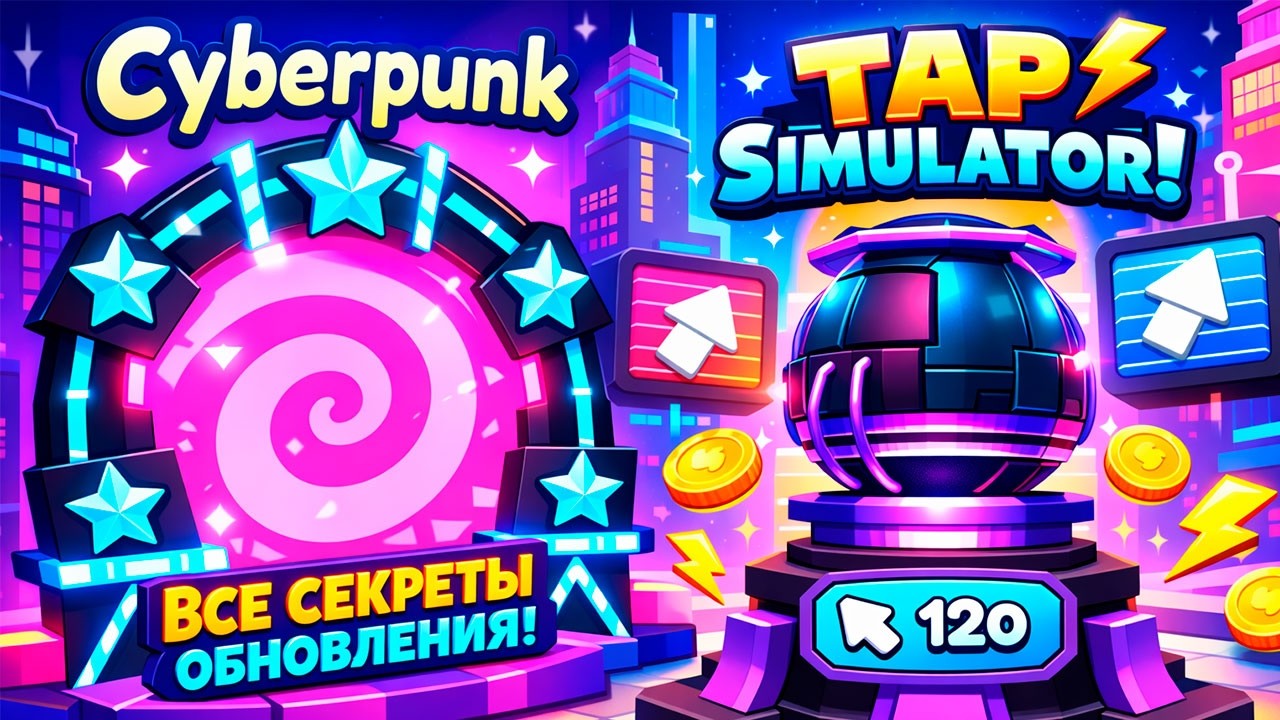ВСЕ СЕКРЕТЫ CYBERPUNK ОБНОВЛЕНИЯ В TAP SIMULATOR РОБЛОКС! ROBLOX
