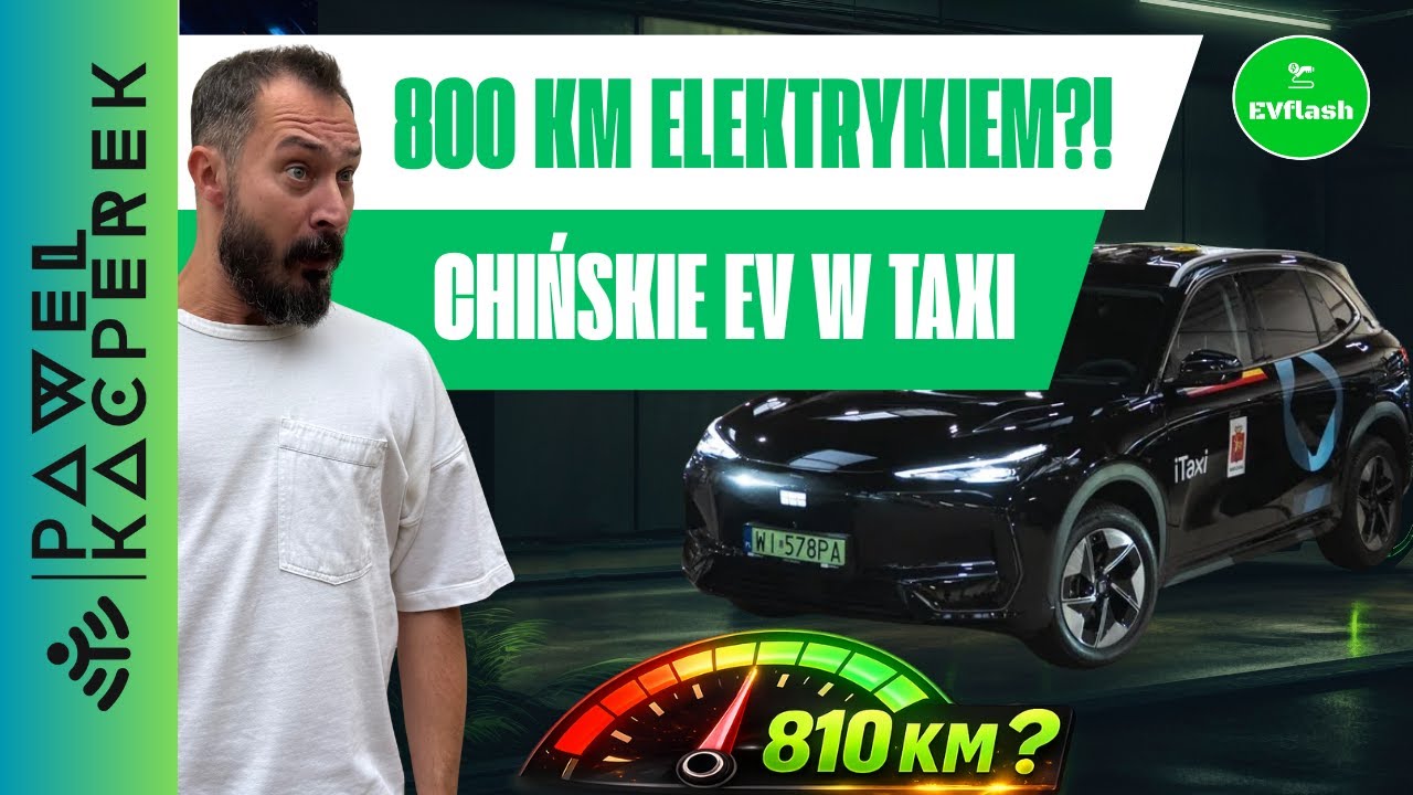 800 km elektrykiem?! Chińczycy w taxi, rekord ładowania i AI, które testuje auta | EV Flash #12