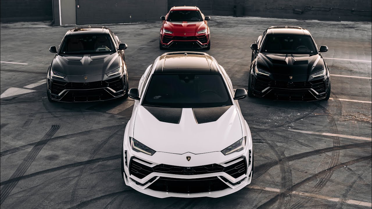 4 широкофюзеляжных Lamborghini Urus!!! Плюс RSQ8 и SVJ!