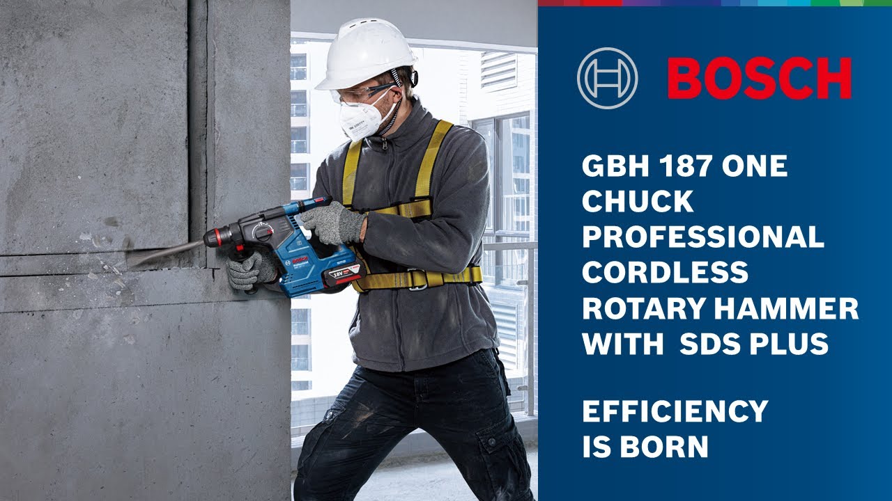 BOSCH GBH 187-LI Professional Cordless Rotary Hammer With One Chuck