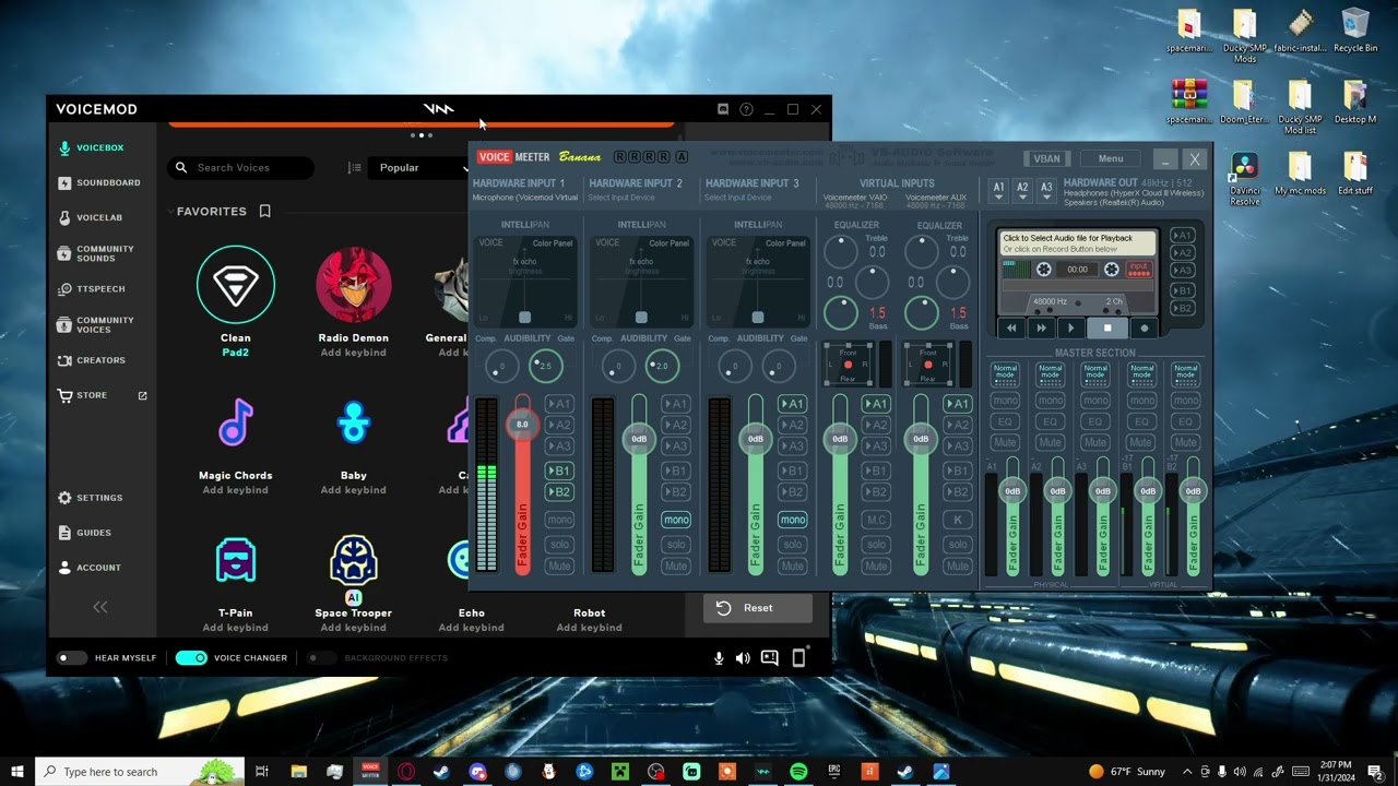 Setting up Voicemeeter with Voicemod