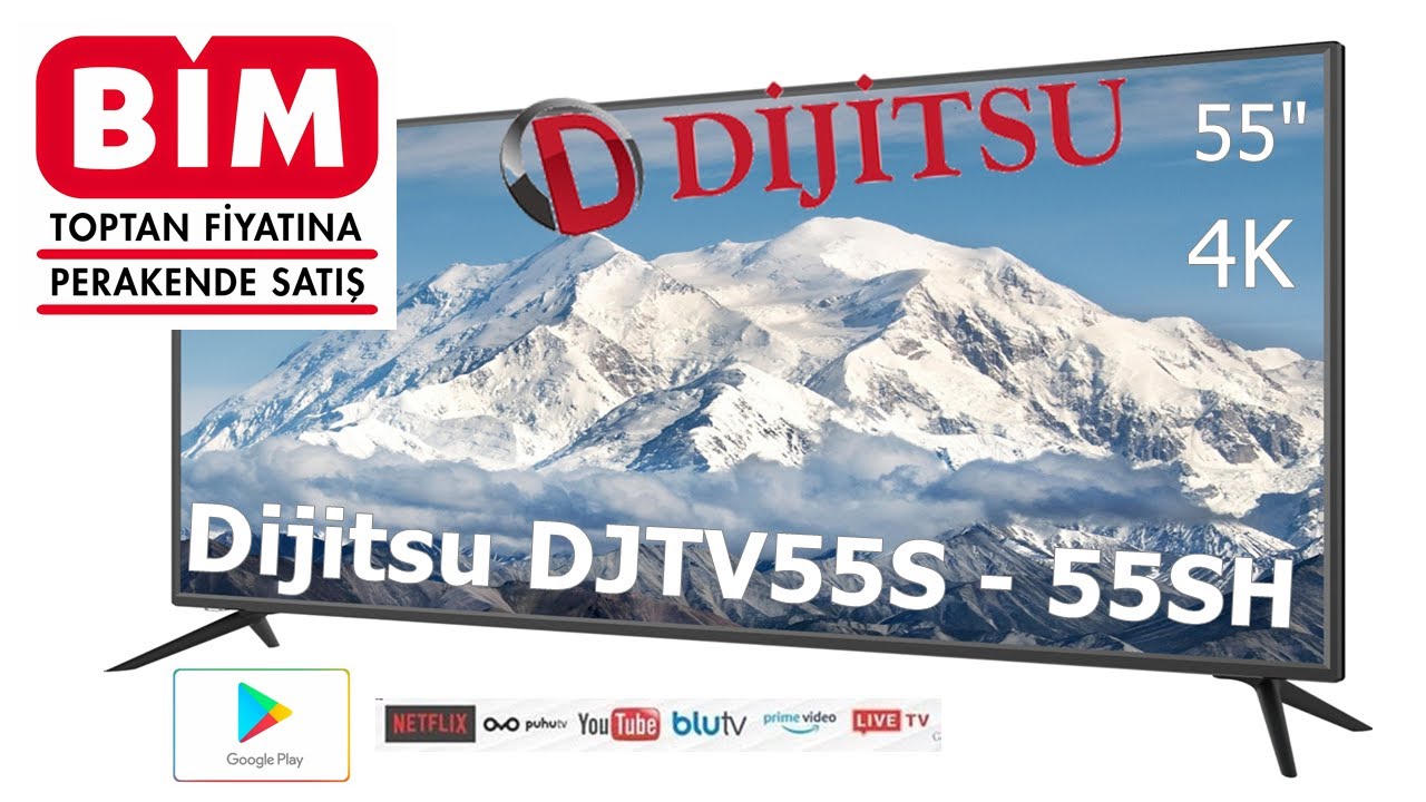 BİM AKT&Uuml;EL | Dijitsu 55 İN&Ccedil; UHD 4K Smart ANDROID TELEVİZYON | DIJITSU DJTV55S -  55SH - 4K
