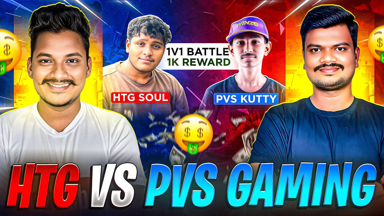 🔥HTG SOUL vs PVS KUTTY 🔥 - WHHO WILL WIN ? 🤑- SUPPORT TALENTS DAY-1 - Free Fire Live Telugu