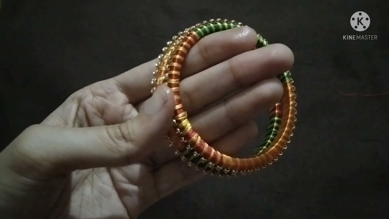 How To Make Bangls/ 3Multi Colurs Silk Thread Bangls//aparna creation