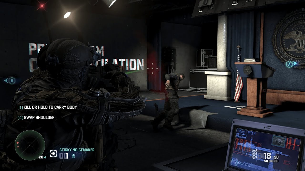 Splinter Cell Blacklist: Mission 'Site F'- Badass stealth gameplay (Perfectionist).