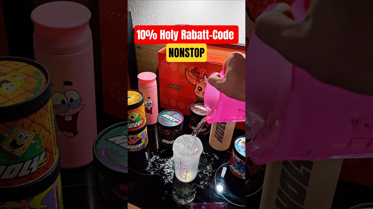 ✅ 10% Holy Rabatt-Code: NONSTOP #holy #holyenergy #softdrinks #rabattcode #rabatt #werbung