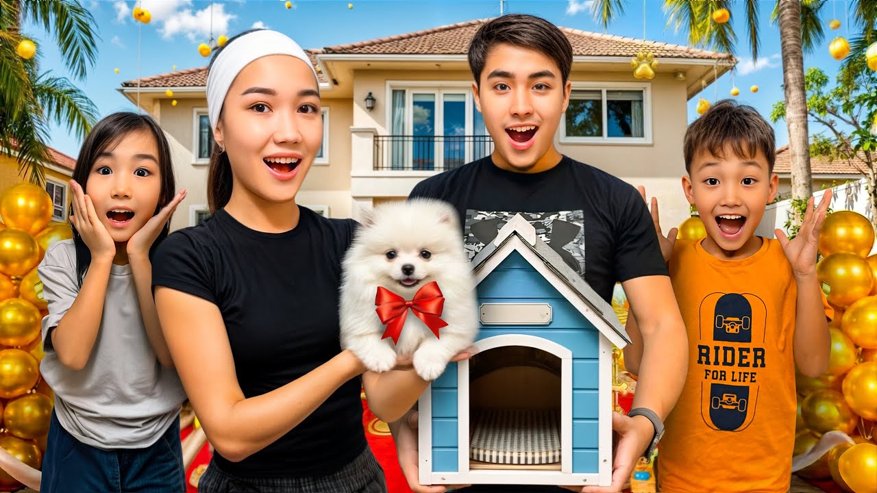 Аликош пен Көзайымға күшік сыйладым😱