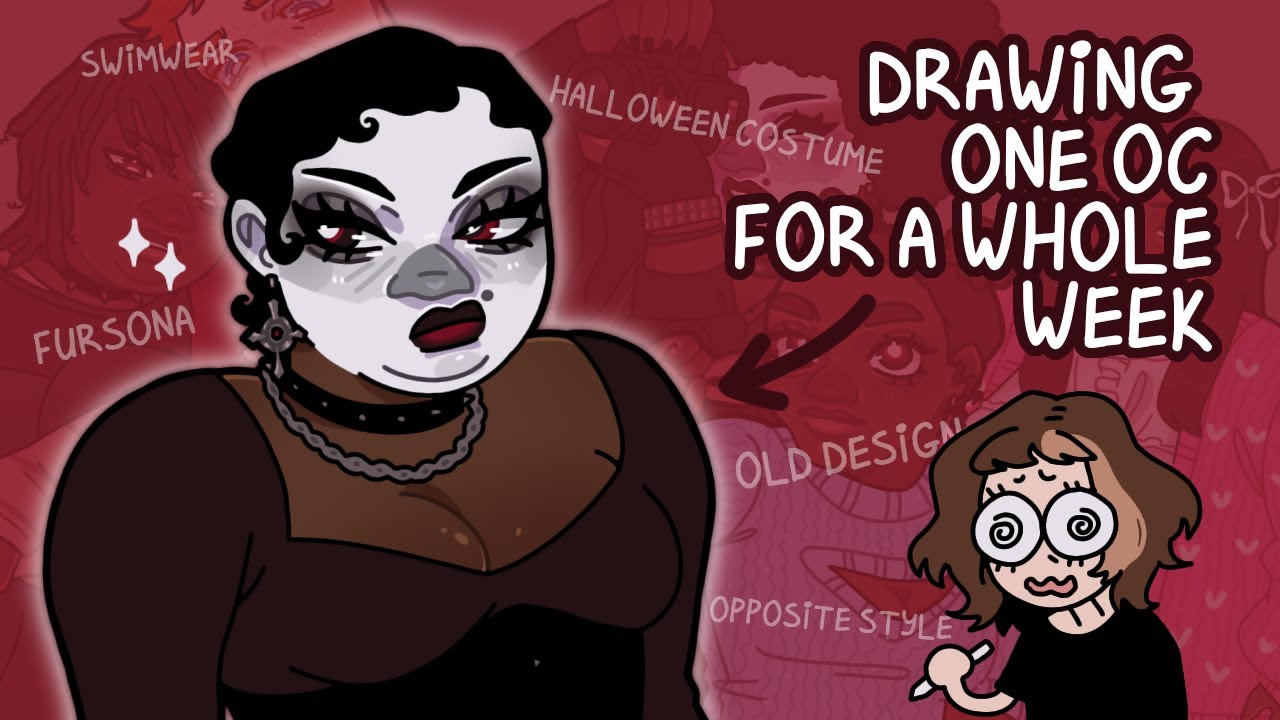 Drawing my OC for a WEEK STRAIGHT (OC drawing challenge)