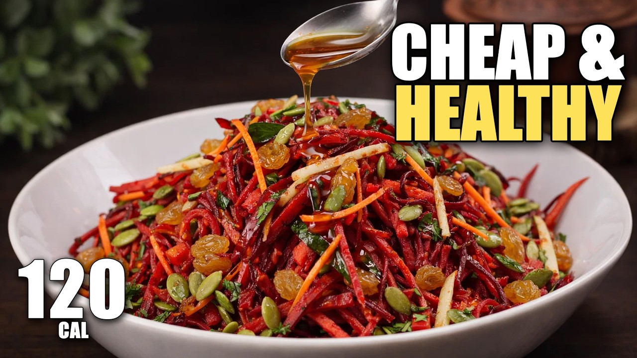 Beetroot, apple, and carrot. I make this salad once a week! A salad that improves digestion