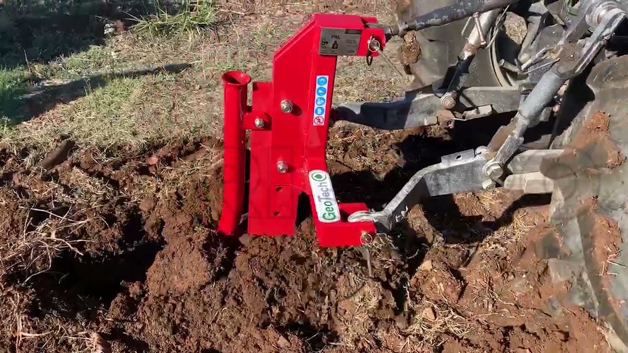 Subsolador agrícola para tractor GeoTech PRL de 1 brazo de profundidad regulable