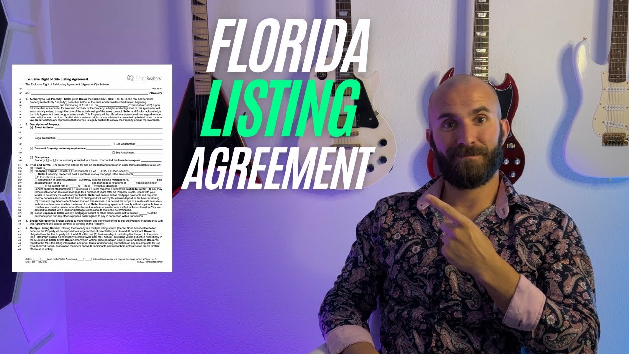 How to Fill Out a Listing Agreement- Florida Realtor