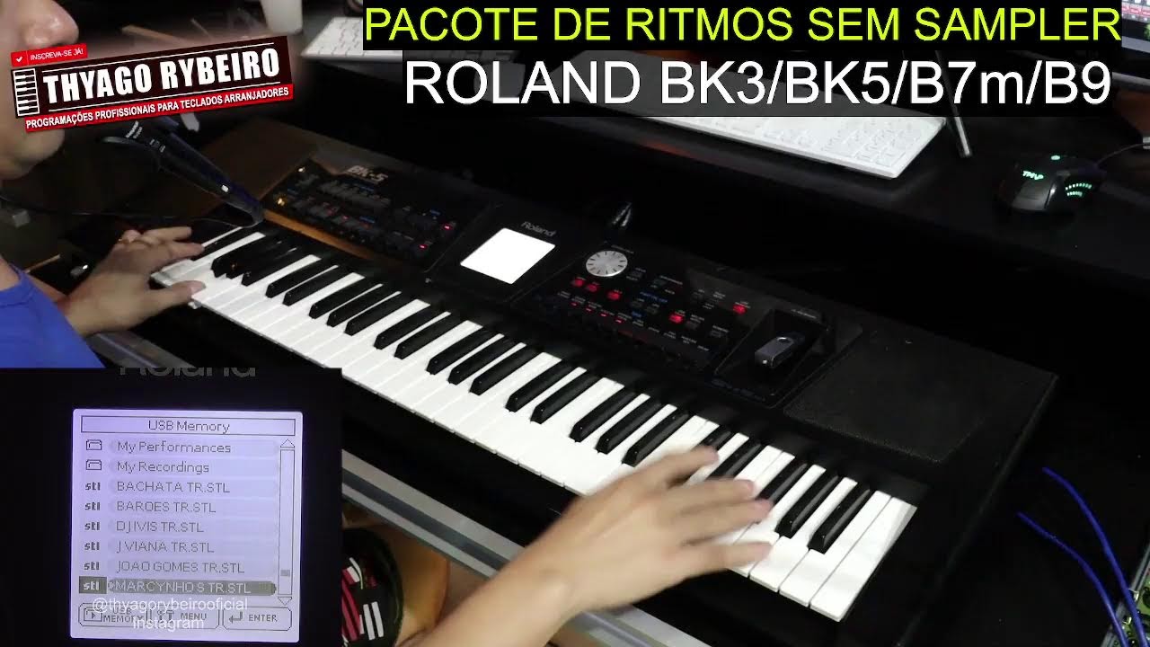 Pacote de Ritmos para Teclado Roland BK3/BK5/BK7m/BK9 By Thyago Rybeiro