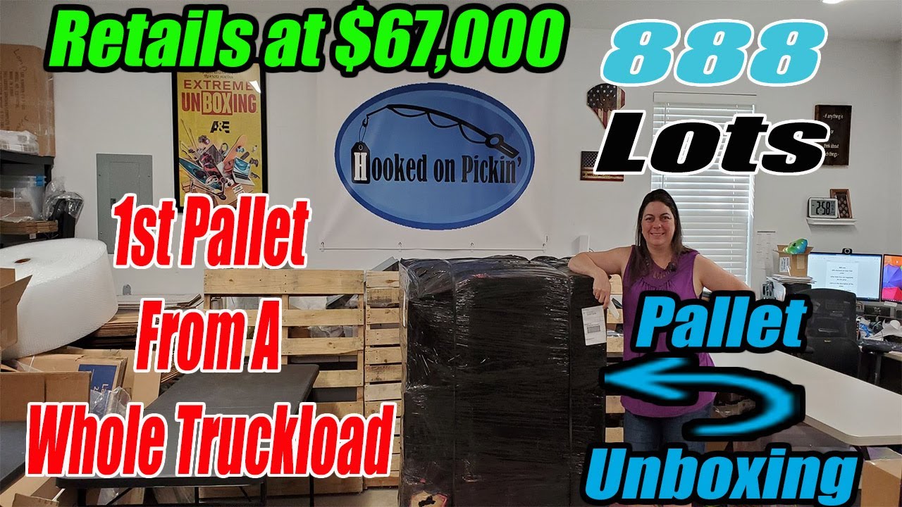 888 Lots Pallet Unboxing from my Truckload - Retails $67,000 - What did I get? - Online Reselling