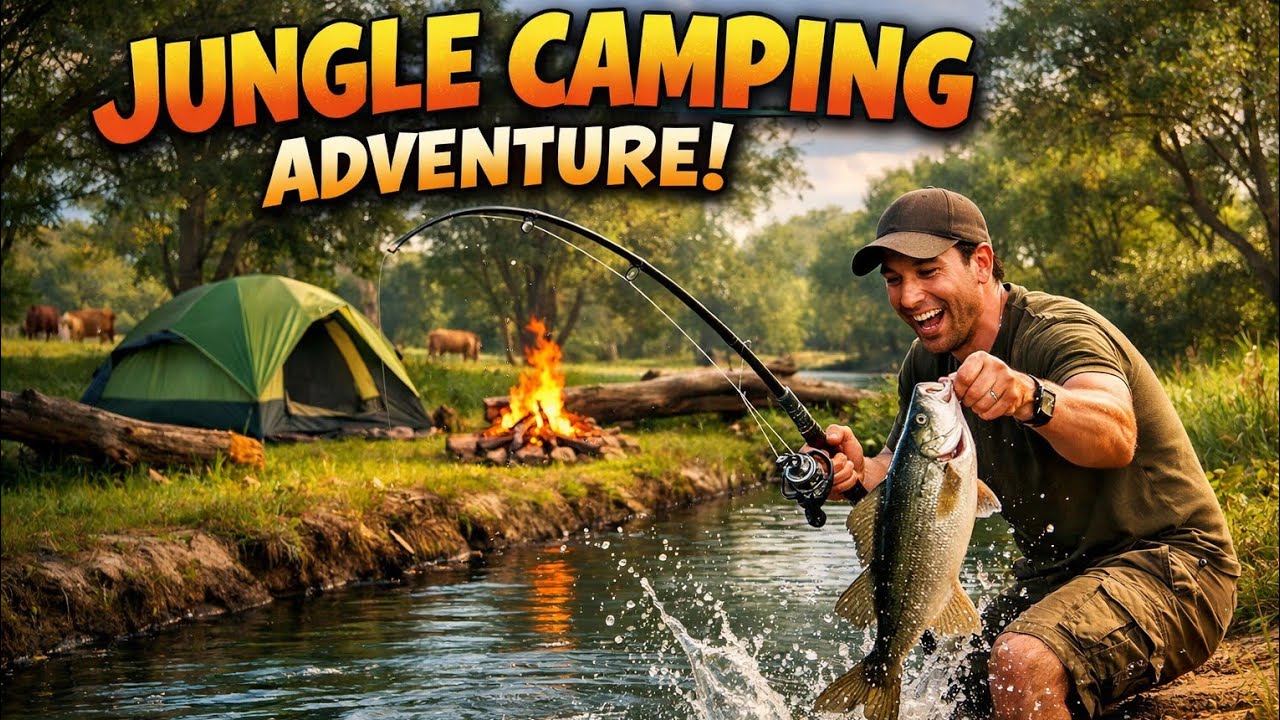 SOLO CAMPING 🏞️ SURVIVAL ASMR BUSHCRAFT | BEAUTIFUL LAKE FOREST 🏕️