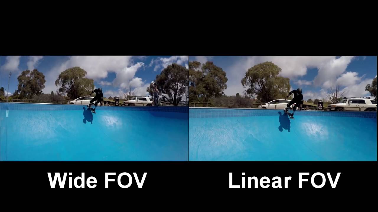 New Version 5.0 Firmware for GoPro HERO4 -  Linear FOV vs WIDE FOV Comparison
