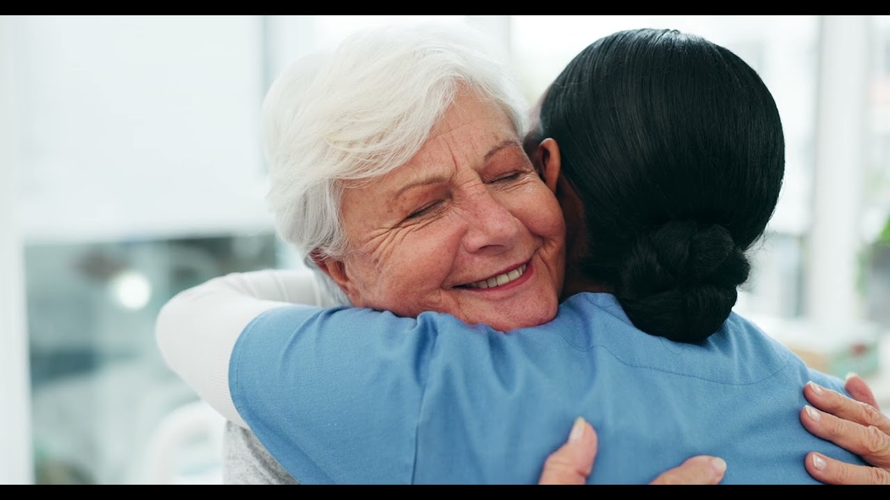 nurse hug old woman patient support and elderly c 2023 11 27 05 30 55 utc