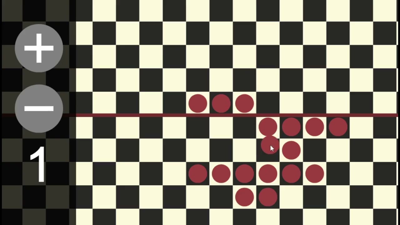 Conway's Soldiers = checker-jumping problem