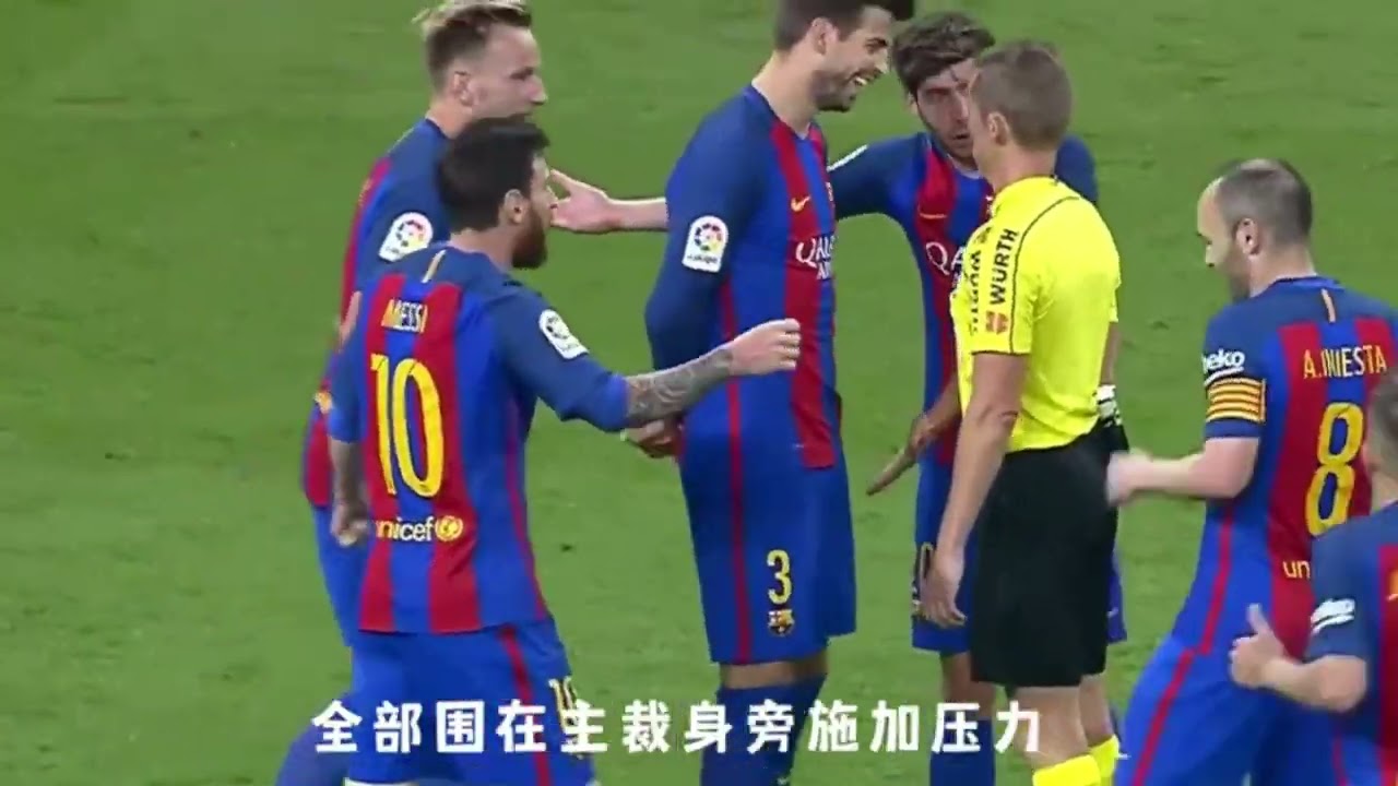 经典西班牙国家德比！梅西终场献读秒绝杀！拉莫斯染红驱离出场！ #梅西 #C罗 #国家德