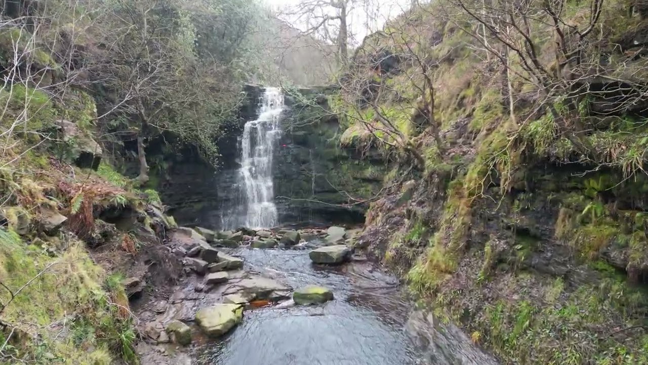 PART 2 Waterfall Adventure PEAK DISTRICT DERBYSHIRE 4K DJI DRONE