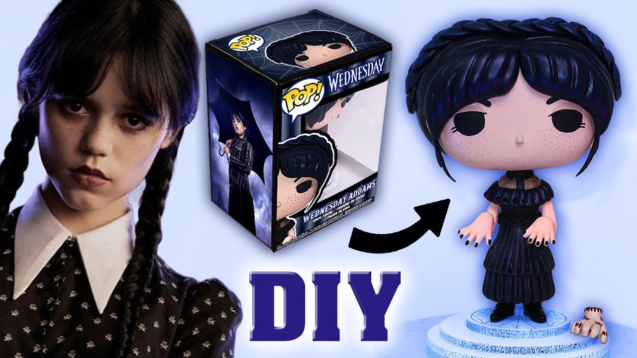 🖤100% DIY: Crea tu propia Funko Pop de la Escena del baile de Wednesday / Miércoles / Merlina Addams