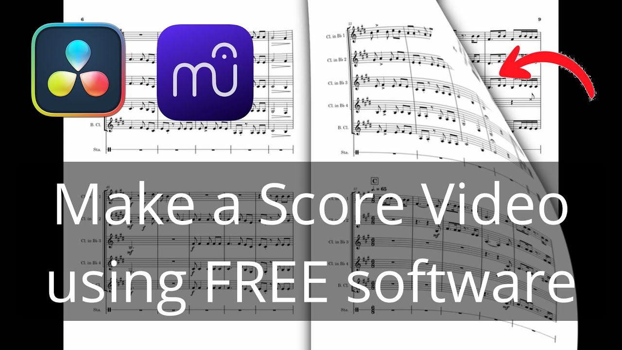 Professional Score Video Tutorial with MuseScore and Davinci Resolve