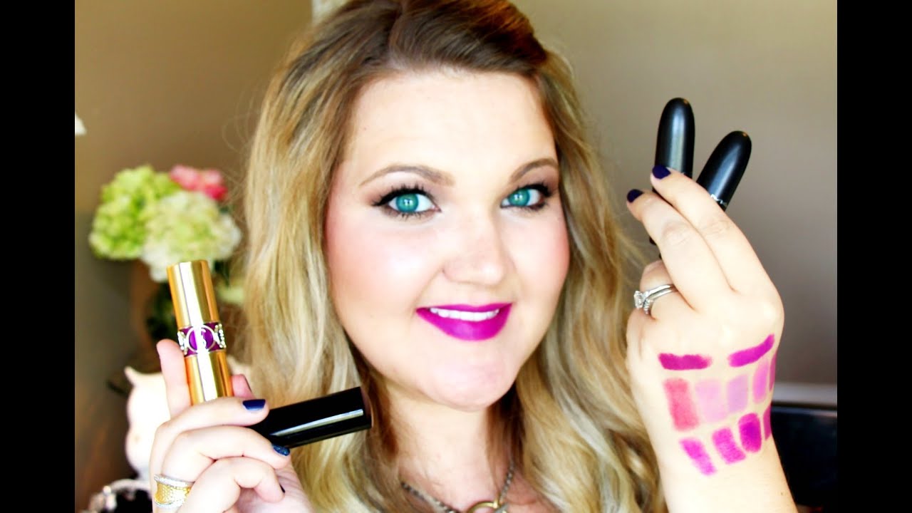 ★PURPLE LIPSTICK COLLECTION | Drugstore & High End {LIP SWATCHES}★