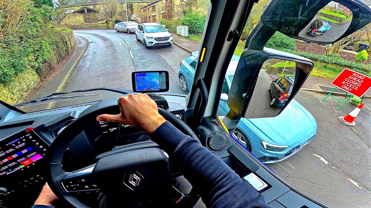 HALIFAX & NORTHOWRAM DRIVE ASMR | RENAULT TRUCK T480 2024 | Tuesday Trucking EP. 3