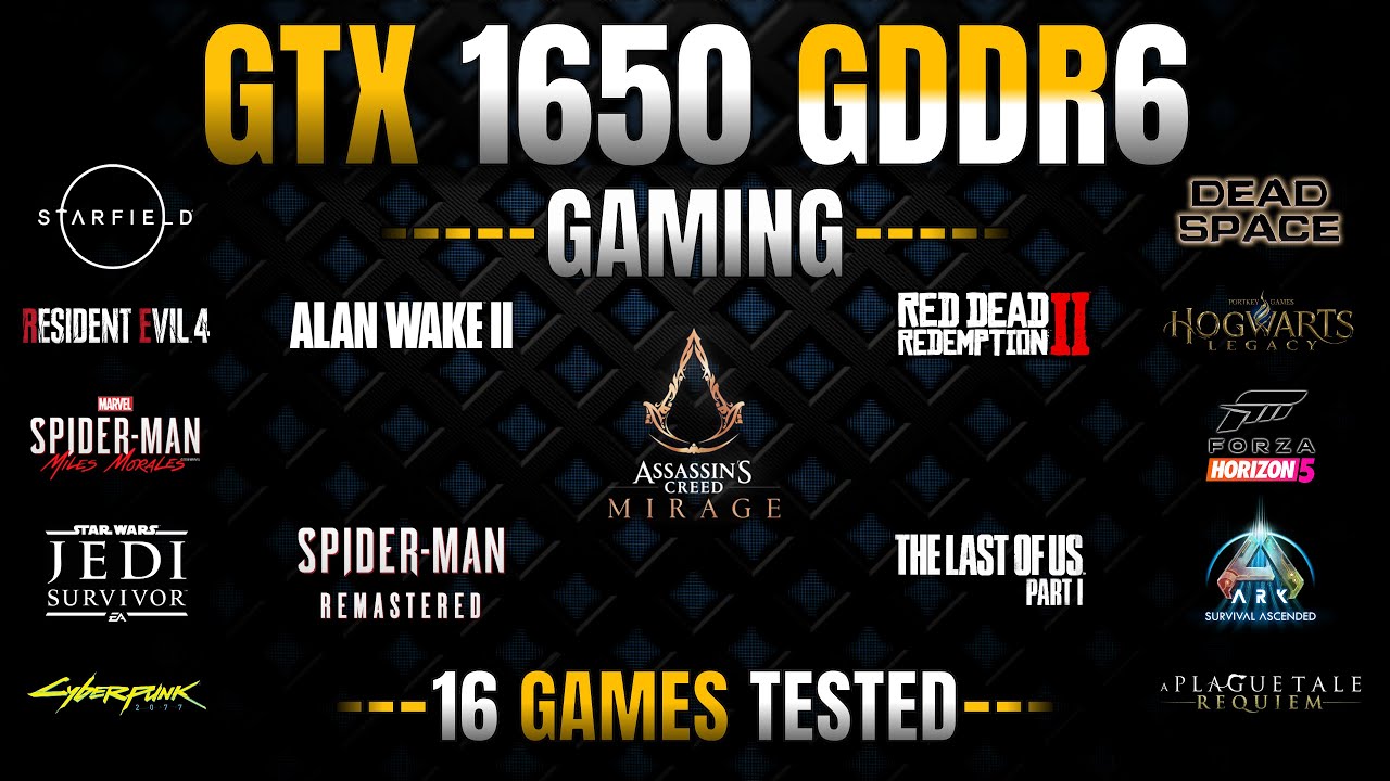 GeForce GTX 1650 4GB GDDR6 || Test In 16 Games in 2023