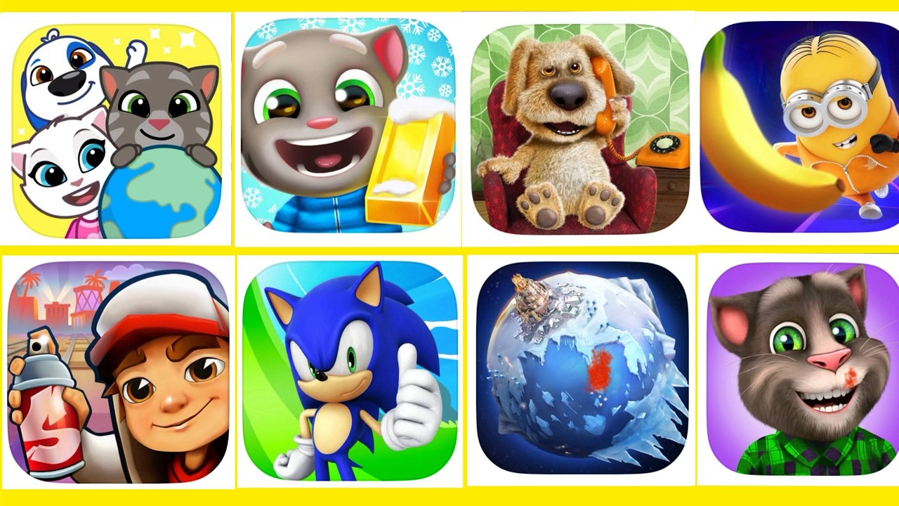 Talking Tom,Talking Ben,Talking Tom Friends, Tom Gilroy, Tom Rush gold,